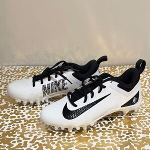 Nike Kids White and Black Cleats